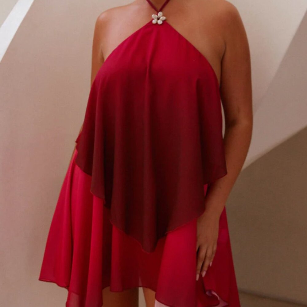 Peppermayo Exclusive - Twin Flame Mini Dress - Fuchsia Gradient